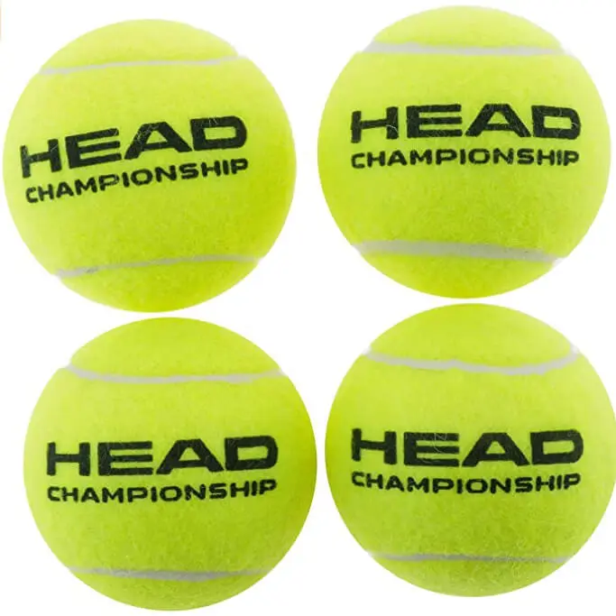 4. Head Championship Tenis despresurizada, Unisex, Multicolor, Talla única, 4 bolas